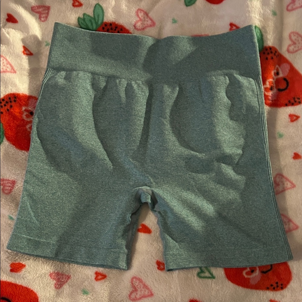 Women's Green Bike Shorts